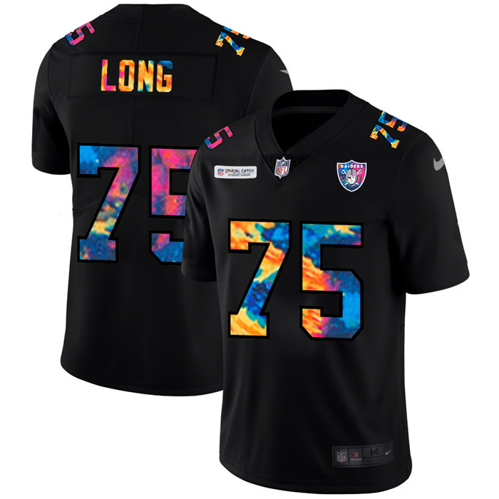 Las Vegas Raiders 75 Howie Long Men Nike Multi Color Black 2020 NFL Crucial Catch Vapor Untouchable 