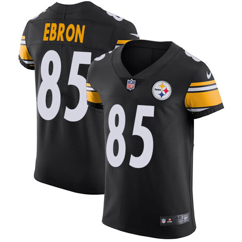 Nike Pittsburgh Steelers 85 Eric Ebron Black Team Color Men Stitched NFL Vapor Untouchable Elite Jer