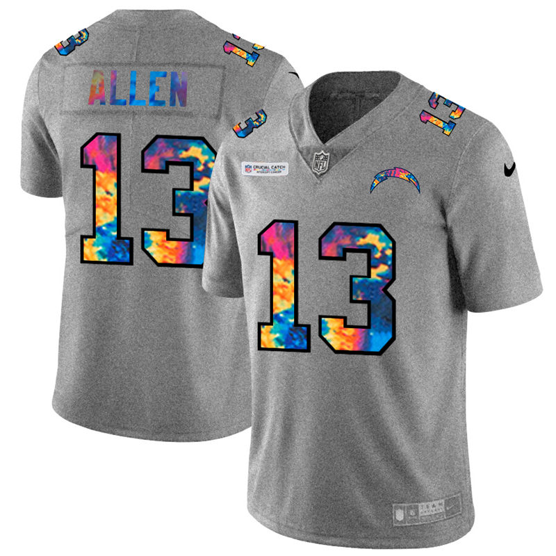 Los Angeles Chargers 13 Keenan Allen Men Nike Multi Color 2020 NFL Crucial Catch NFL Jersey Greyheat