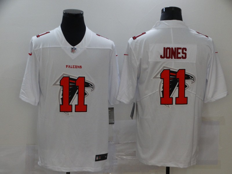 Nike Atlanta Falcons 11 Julio Jones White Shadow Logo Limited Jersey