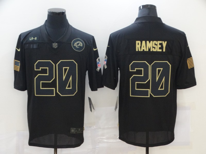 Nike Jacksonville Jaguars 20 Jalen Los Angeles Ramsey Black 2020 Salute To Service Limited Jersey