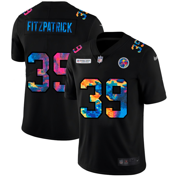 Pittsburgh Steelers 39 Minkah Fitzpatrick Men Nike Multi Color Black 2020 NFL Crucial Catch Vapor Un