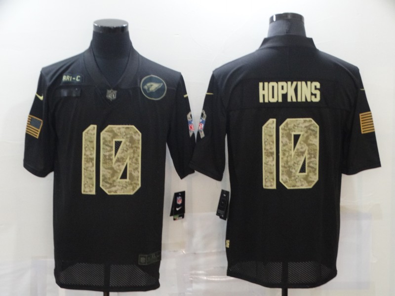 Nike Arizona Cardinals 10 DeAndre Hopkins Black Camo 2020 Salute To Service Limited Jersey