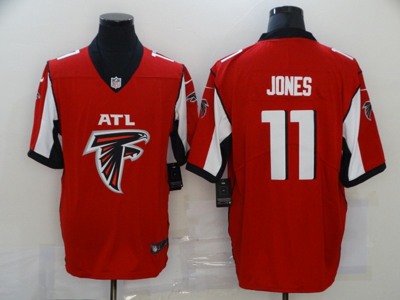 Nike Atlanta Falcons 11 Julio Jones Red Team Big Logo Vapor Untouchable Limited Jersey