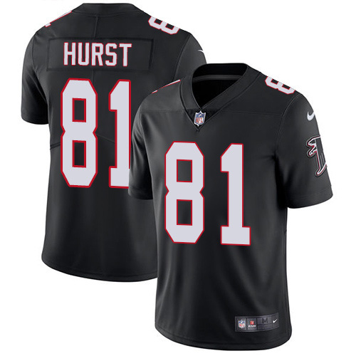 Nike Atlanta Falcons 81 Hayden Hurst Black Alternate Men Stitched NFL Vapor Untouchable Limited Jers