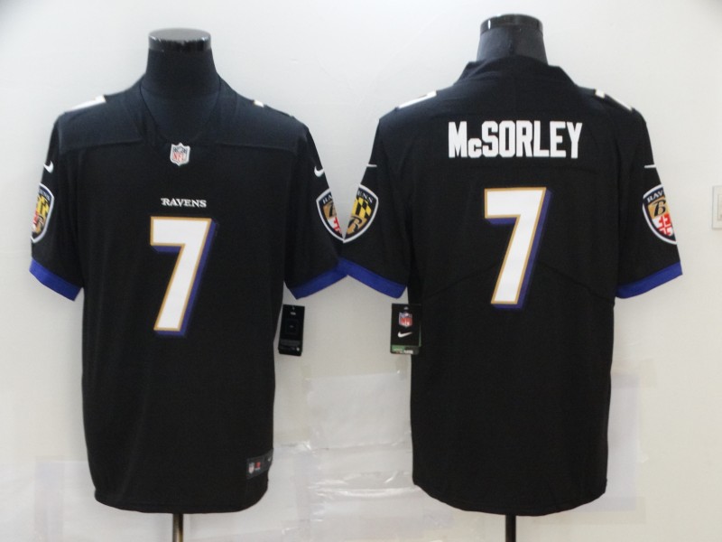 Nike Baltimore Ravens 7 Trace McSorley Black Vapor Untouchable Limited Jersey