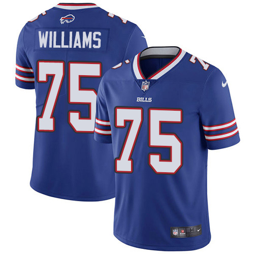 Nike Buffalo Bills 75 Daryl Williams Royal Blue Team Color Men Stitched NFL Vapor Untouchable Limite