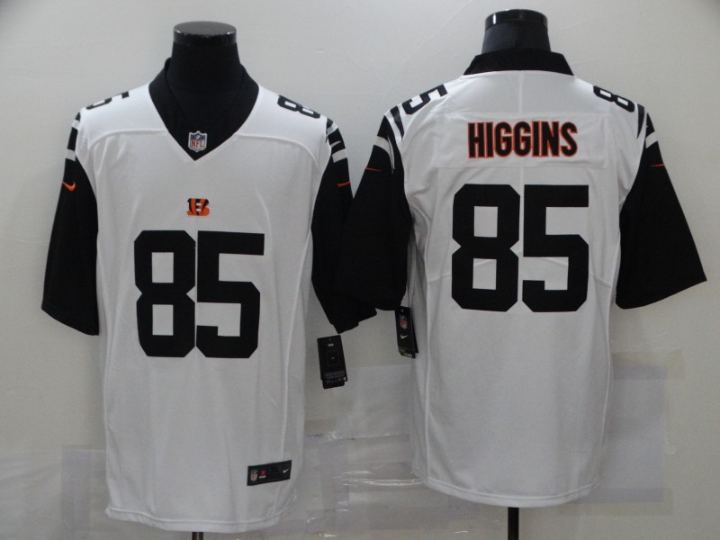 Nike Cincinnati Bengals 85 Tee Higgins White Color Rush Limited Jersey