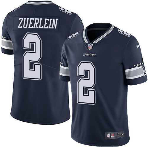 Nike Dallas Cowboys 2 Greg Zuerlein Navy Blue Team Color Men Stitched NFL Vapor Untouchable Limited 