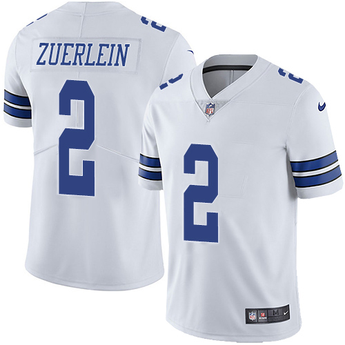 Nike Dallas Cowboys 2 Greg Zuerlein White Men Stitched NFL Vapor Untouchable Limited Jersey