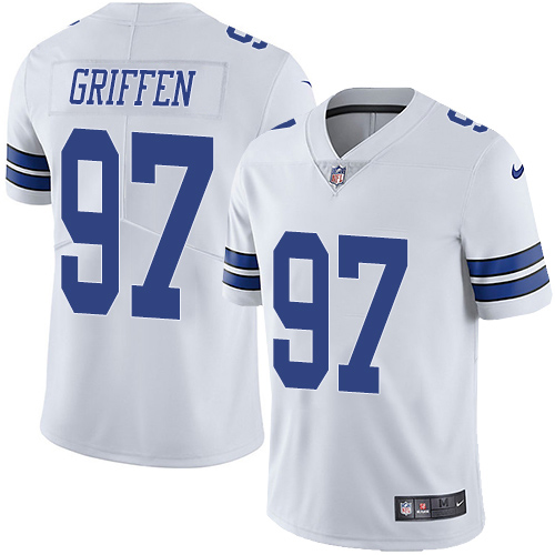 Nike Dallas Cowboys No97 Everson Griffen White Men's Stitched NFL New Elite Jersey