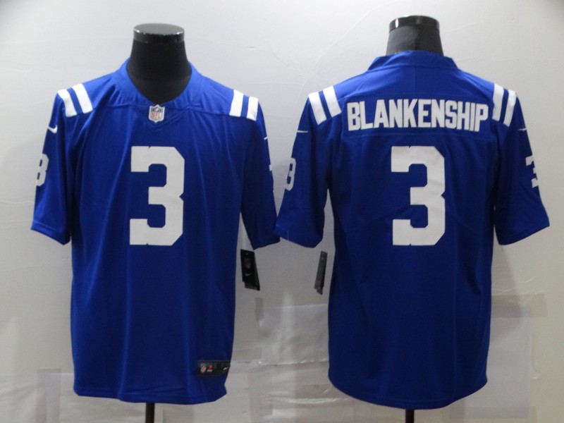 Nike Indianapolis Colts 3 Rodrigo Blankenship Blue Vapor Untouchable Limited Jersey