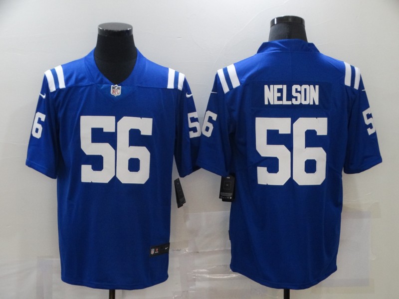 Nike Indianapolis Colts 56 Quenton Nelson Royal Color Rush Limited Jersey