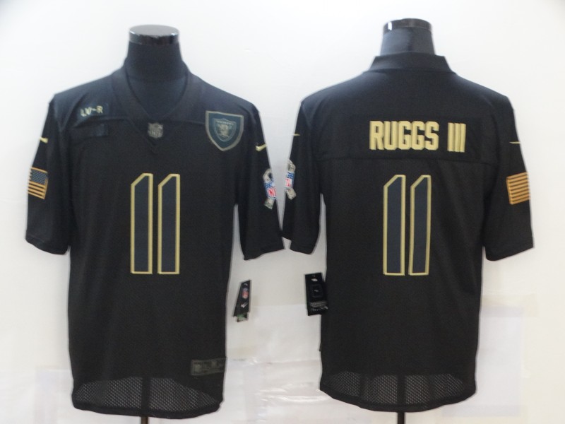 Nike Las Vegas Raiders 11 Henry Ruggs III Black 2020 Salute To Service Limited Jersey