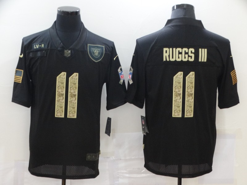 Nike Las Vegas Raiders 11 Henry Ruggs III Black Camo 2020 Salute To Service Limited Jersey