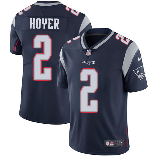 Nike New England Patriots 2 Brian Hoyer Navy Blue Team Color Men Stitched NFL Vapor Untouchable Limi