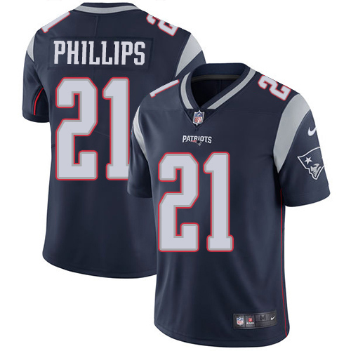 Nike New England Patriots 21 Adrian Phillips Navy Blue Team Color Men Stitched NFL Vapor Untouchable