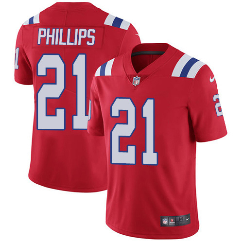 Nike New England Patriots 21 Adrian Phillips Red Alternate Men Stitched NFL Vapor Untouchable Limite