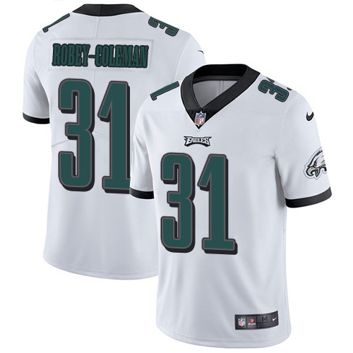 Nike Philadelphia Eagles 31 Nickell Robey Coleman White Men Stitched NFL Vapor Untouchable Limited J