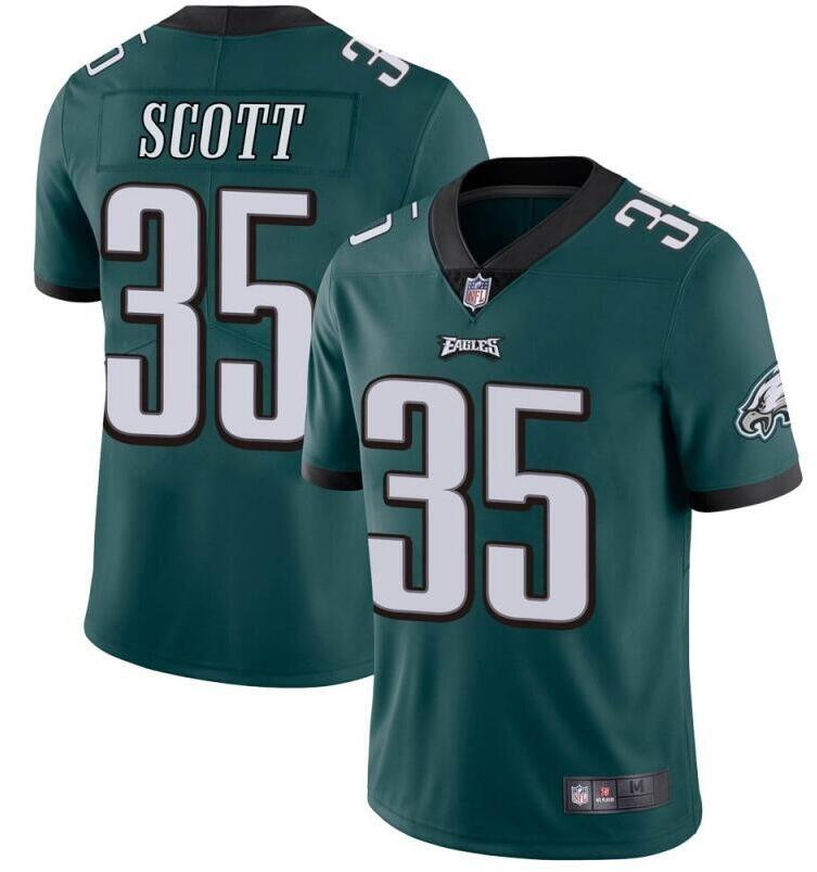 Nike Philadelphia Eagles 35 Boston Scott Green Vapor Untouchable Limited Jersey