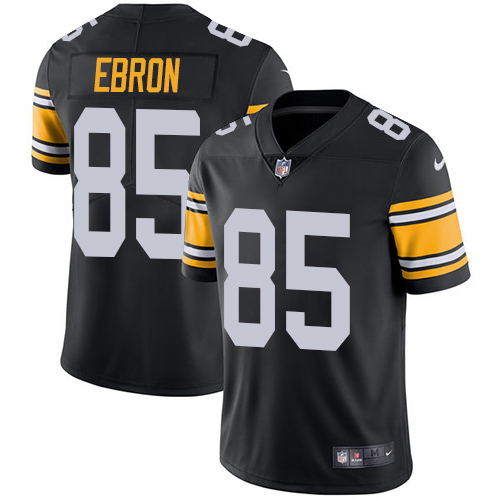 Nike Pittsburgh Steelers 85 Eric Ebron Black Alternate Men Stitched NFL Vapor Untouchable Limited Je