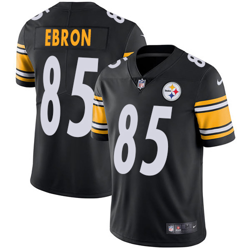 Nike Pittsburgh Steelers 85 Eric Ebron Black Team Color Men Stitched NFL Vapor Untouchable Limited J