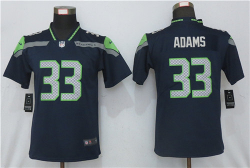 Women Nike Seattle Seahawks 33 Jamal Adams Blue 2020 Vapor Untouchable Jersey