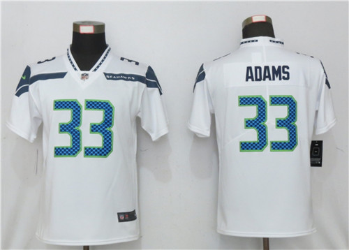 Women Nike Seattle Seahawks 33 Jamal Adams White 2020 Vapor Untouchable Jersey