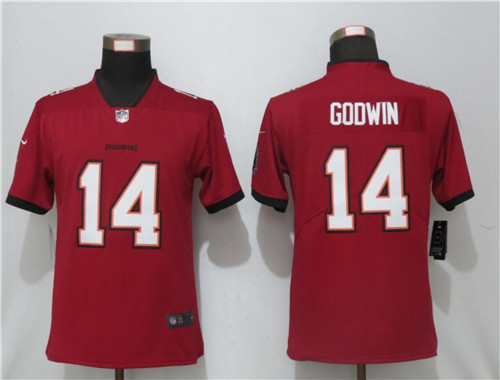 Women Nike Tampa Bay Buccaneers 14 Chris Godwin Red New 2020 Vapor Untouchable Limited Jersey