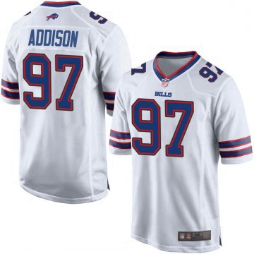 Youth Buffalo Bills Mario Addison White Game Jersey By Nike