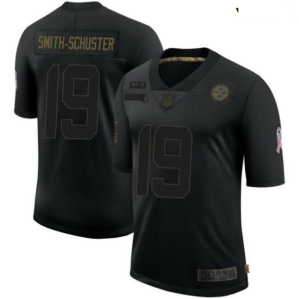 Youth Pittsburgh Steelers 19 JuJu Smith-Schuster Black Limited 2020 Salute To Service Jersey