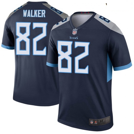 Youth Tennessee Titans 82 Delanie Walker Legend Navy Limited Jersey