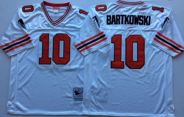 Men Atlanta Falcons 10 Steve Bartkowski White M&N Throwback Jersey