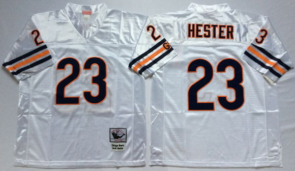 Men Chicago Bears 23 Devin Hester White M&N Throwback Jersey