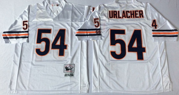 Men Chicago Bears 54 Brian Urlacher White M&N Road Throwback Jersey