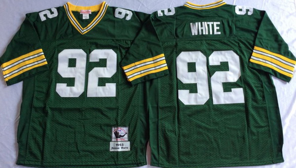 Men Green Bay Green Bay Packers 92 Reggie Green M&N Throwback Jersey