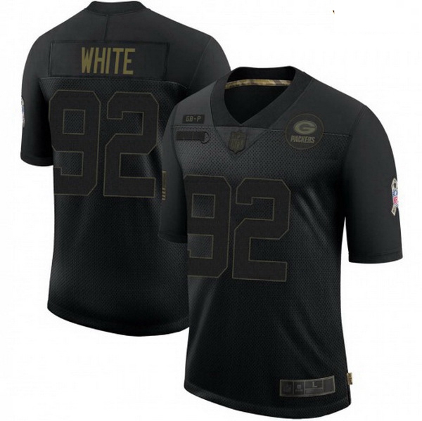 Youth Nike Green Bay Packers 92 Reggie White 2020 Black Vapor Limited Jersey