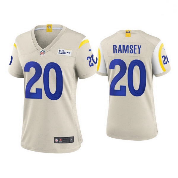 Women Los Angeles Rams Jalen Ramsey 2020 Vapor Limited Jersey White