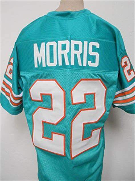 Men Mercury Morris Miami Dolphins Throwback Football Jersey