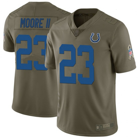 Men Indianapolis Colts Kenny Moore II Limited Salute To Service Jersey