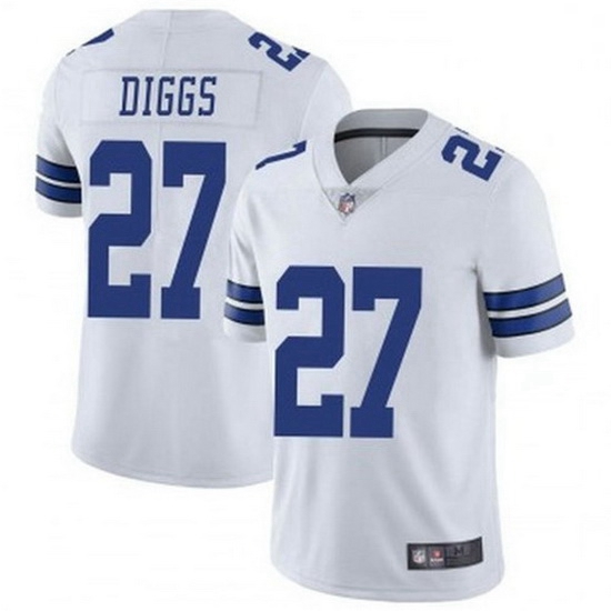 Mens Dallas Cowboys 27 Trevon Diggs White Vapor Limited Jersey