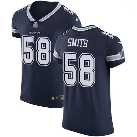 Nike Dallas Cowboys 58 Aldon Smith Navy Blue Team Color Men Stitched NFL Vapor Untouchable Elite Jer