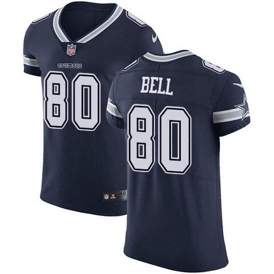 Nike Dallas Cowboys 80 Blake Bell Navy Blue Team Color Men Stitched NFL Vapor Untouchable Elite Jers