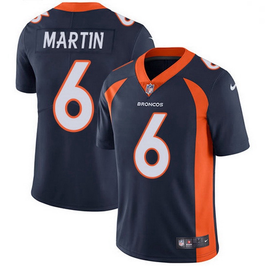 Nike Denver Broncos 6 Sam Martin Navy Blue Alternate Men Stitched NFL Vapor Untouchable Limited Jers