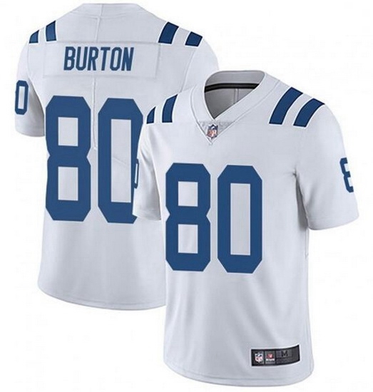 Nike Indianapolis Colts 80 Trey Burton White Vapor Untouchable Limited Jersey