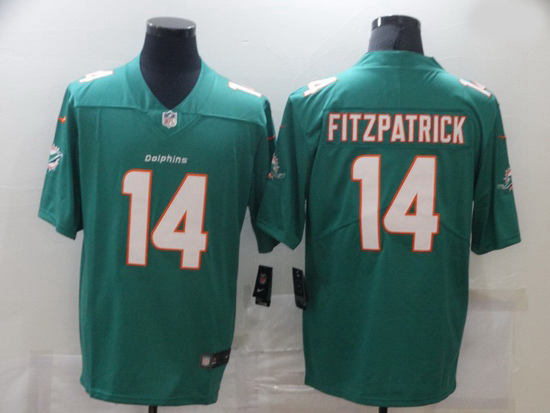 Nike Miami Dolphins 14 Ryan Fitzpatrick Aqua Vapor Untouchable Limited Jersey