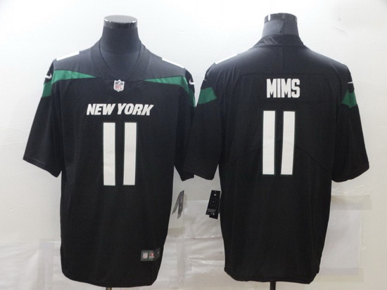 Nike New York Jets 11 Denzel Mims Black Vapor Untouchable Limited Jersey