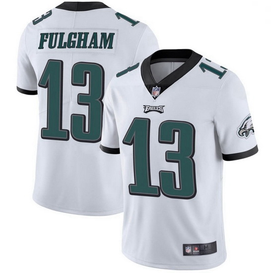 Nike Philadelphia Eagles 13 Travis Fulgham White Vapor Untouchable Limited Jersey