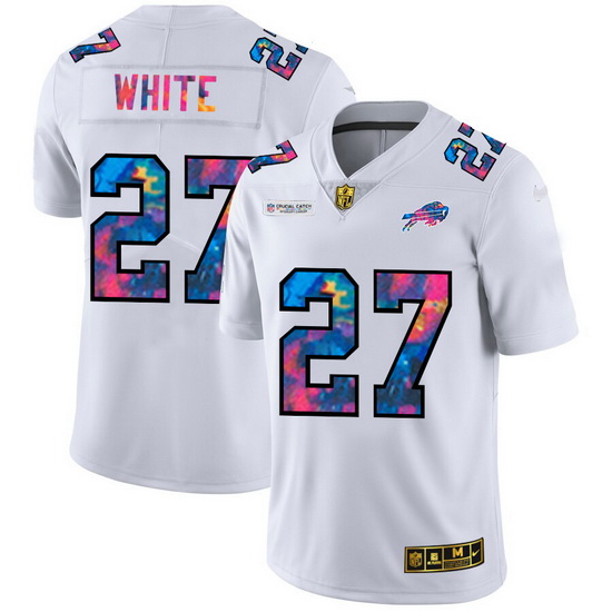 Buffalo Bills 27 Tre 27Davious White Men White Nike Multi Color 2020 NFL Crucial Catch Limited NFL J