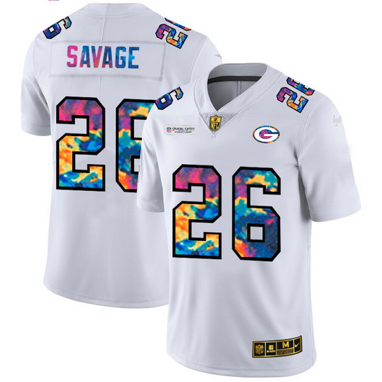 Green Bay Green Bay Green Bay Green Bay Packers 26 Darnell Savage Jr  Men White Nike Multi Color 202